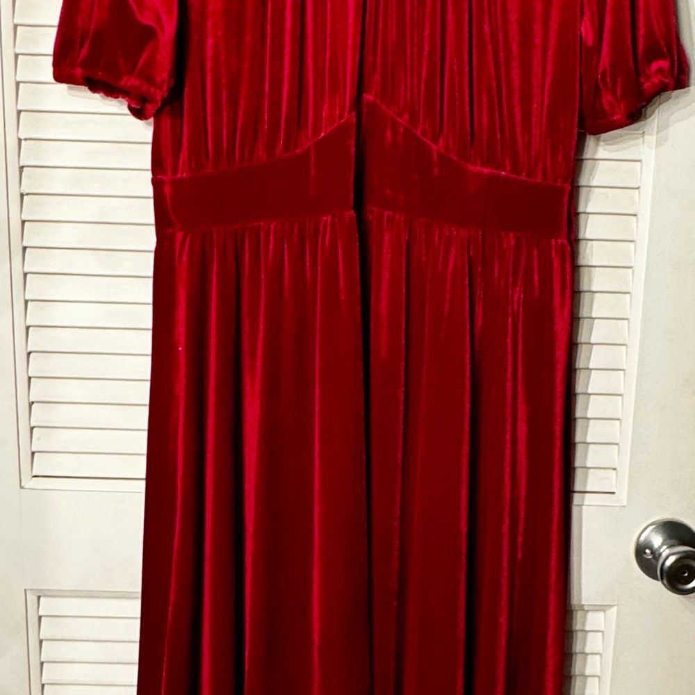 Red Velvet Dress